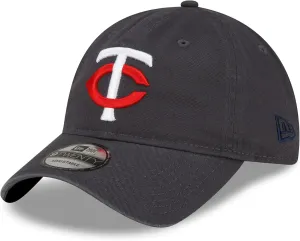 New Era MLB Core Classic 9TWENTY Graphite Charcoal Color Adjustable Hat Cap One Size Fits All