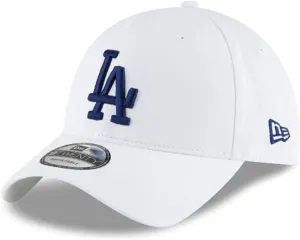 New Era Unisex-Adult MLB Core Classic 9TWENTY White Home Adjustable Hat Cap One Size Fits All - Los Angeles Dodgers White