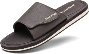 NORTIV 8 Men's Slide Sandals Comfort Lightweight Beach Shoes
