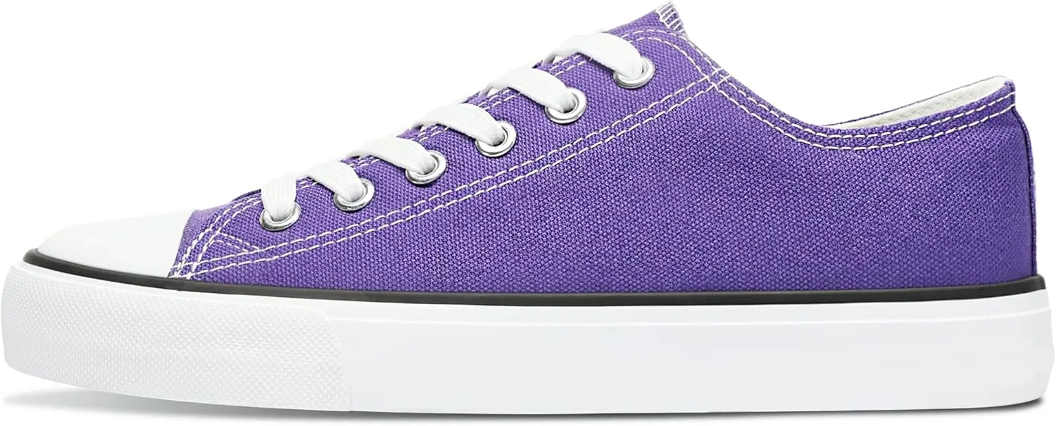 Obtaom Unisex Canvas Shoes Low Top Fashion Sneakers Slip on Walking Shoe