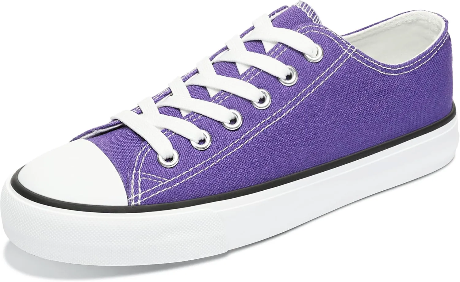 Obtaom Unisex Canvas Shoes Low Top Fashion Sneakers Slip on Walking Shoe