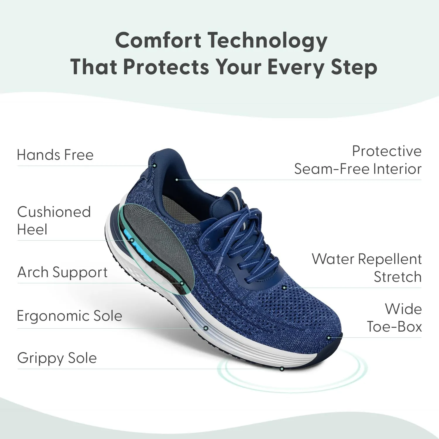 Orthofeet Women's Orthopedic Hands-Free Nira Slip-On Sneakers