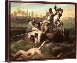 Paint by Numbers for Adults, DIY Oil Canvas Painting KitsDrawing with Paints and Brushes on Oil Canvas,Decoration Gift, — Watson and The Shark by John Singleton Copley, by Peter Paul Rubens