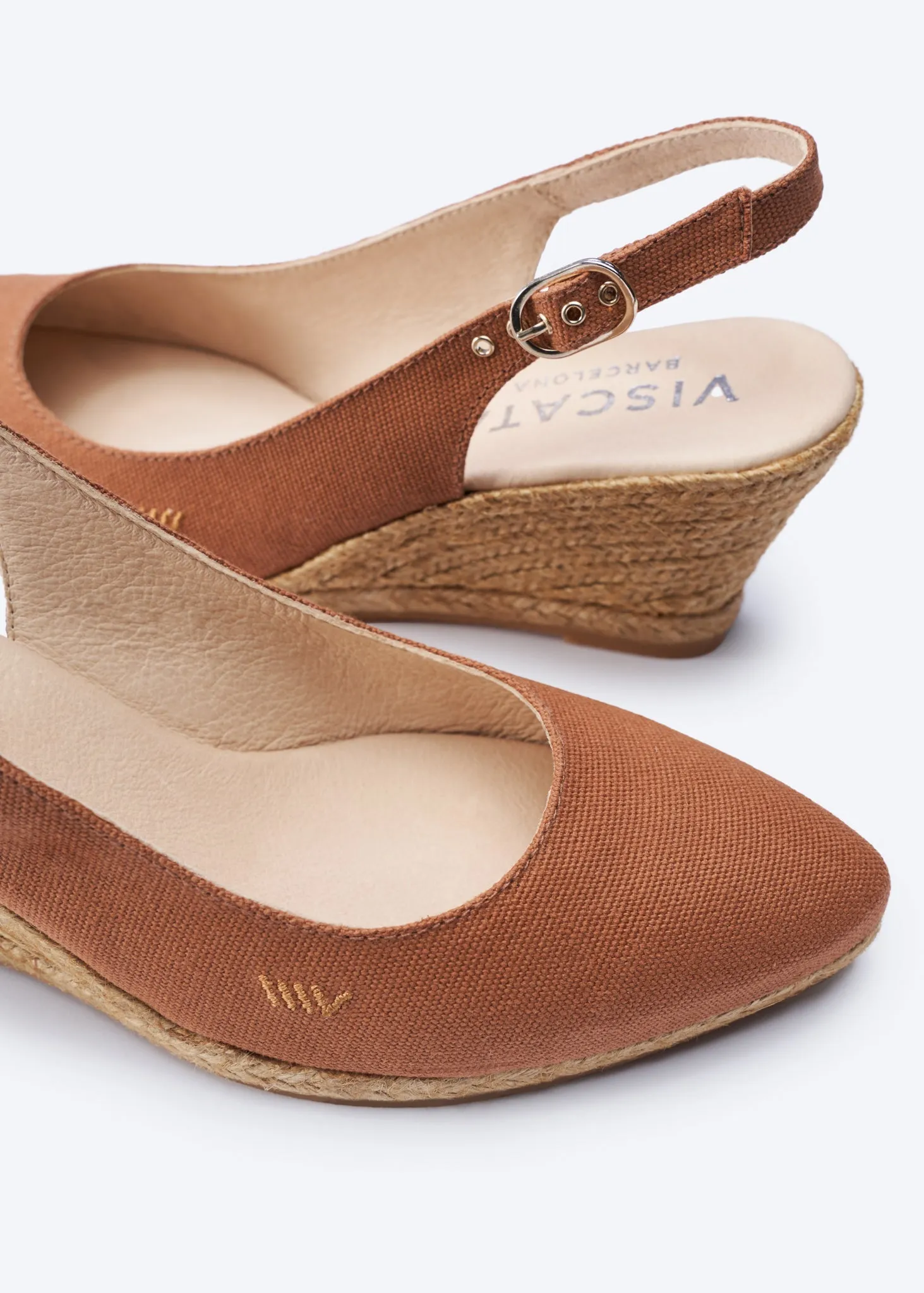 Palomera Limited Edition Canvas Espadrille Wedges by Viscata