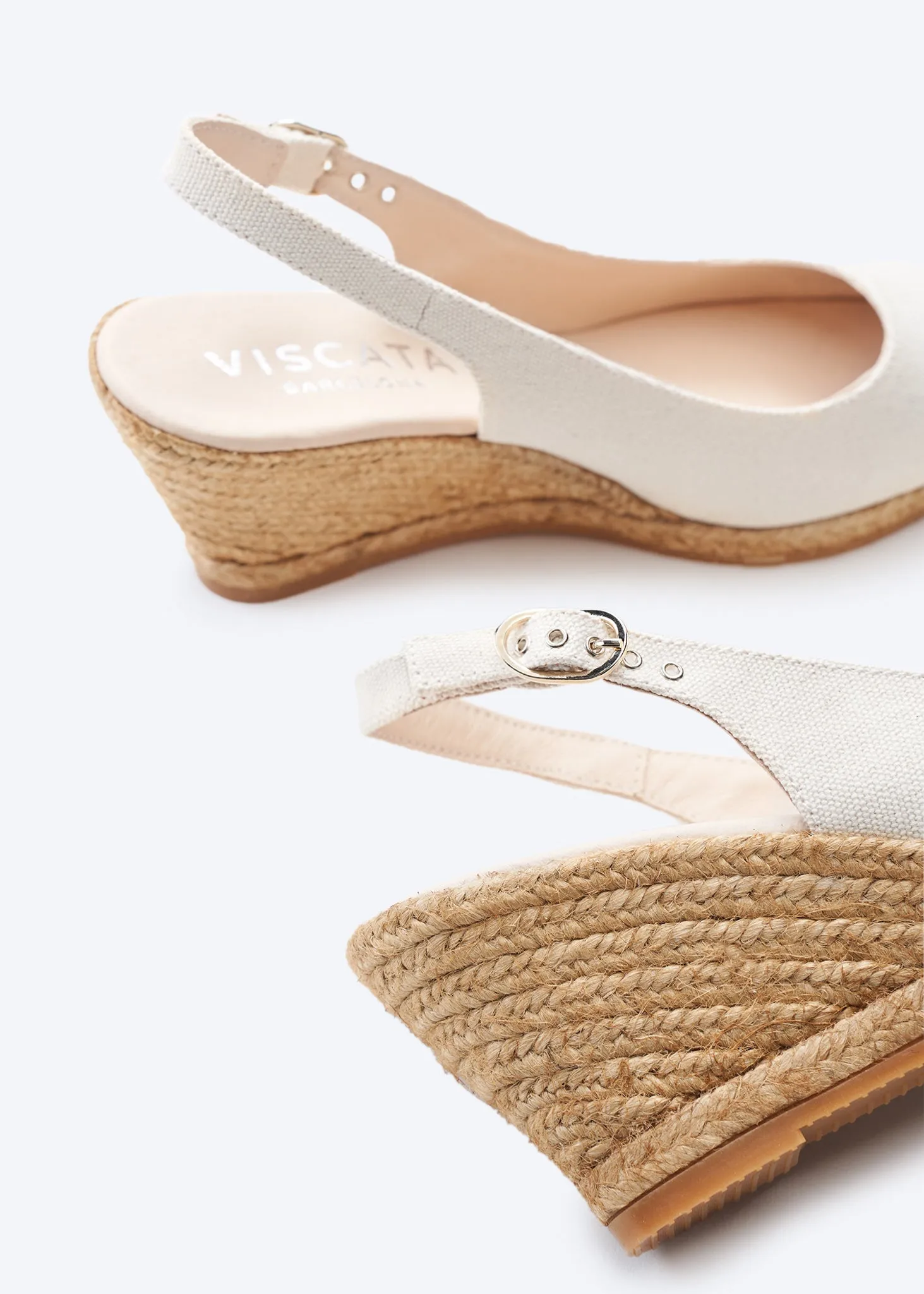 Palomera Limited Edition Canvas Espadrille Wedges by Viscata