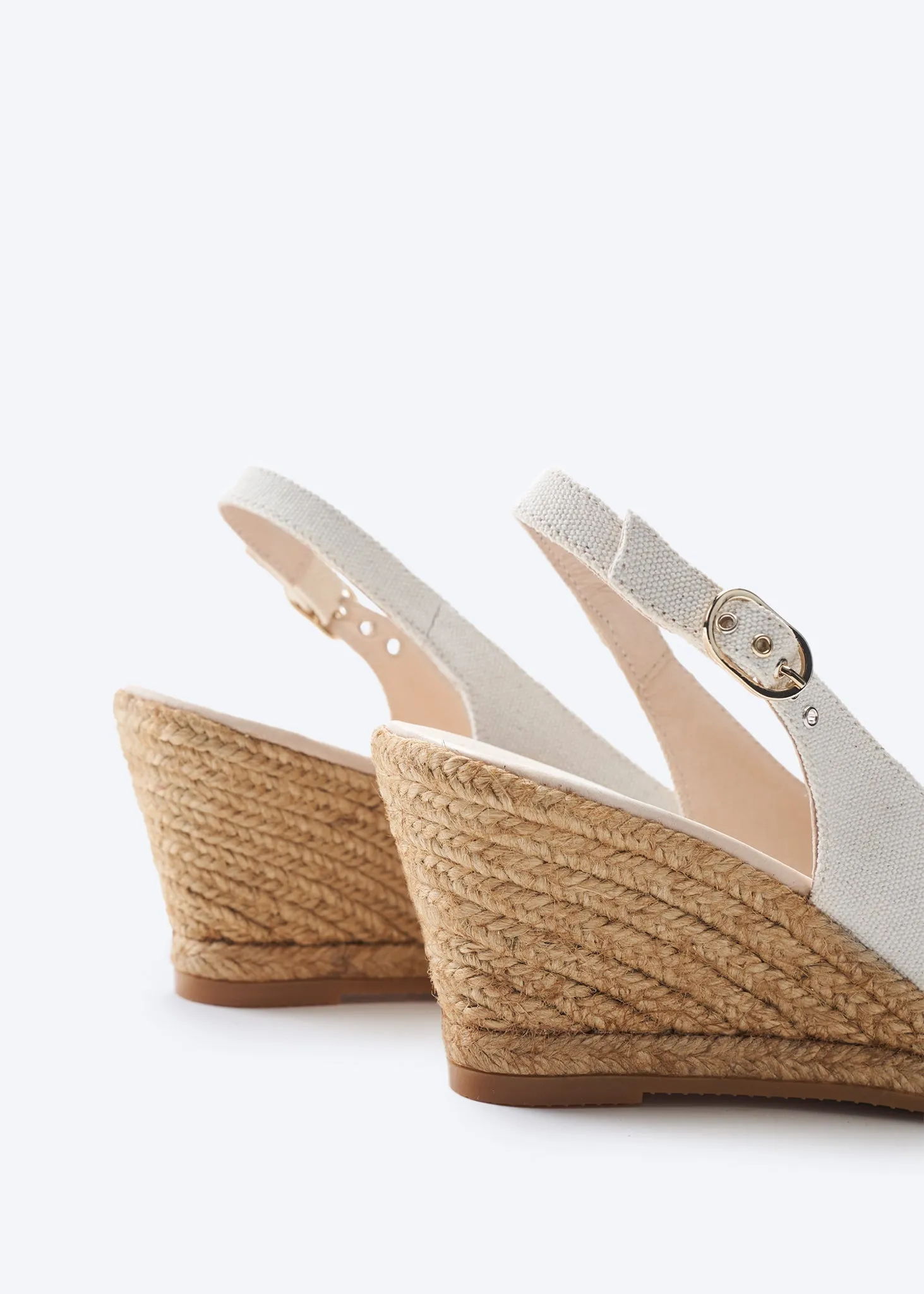 Palomera Limited Edition Canvas Espadrille Wedges by Viscata