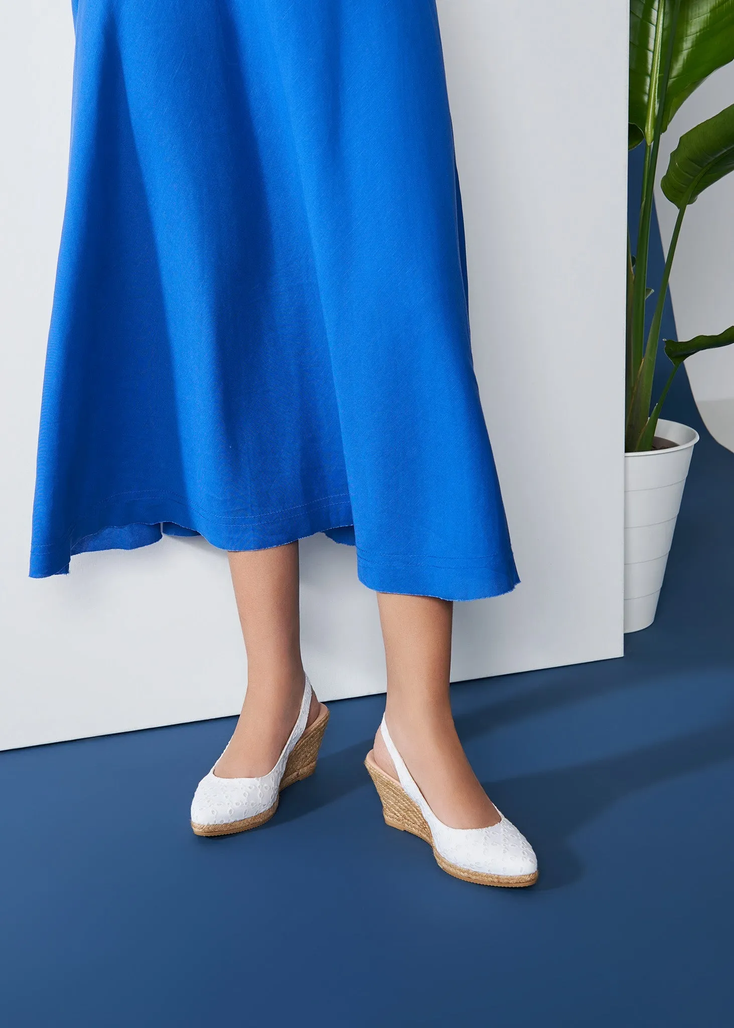 Palomera Limited Edition Canvas Espadrille Wedges by Viscata