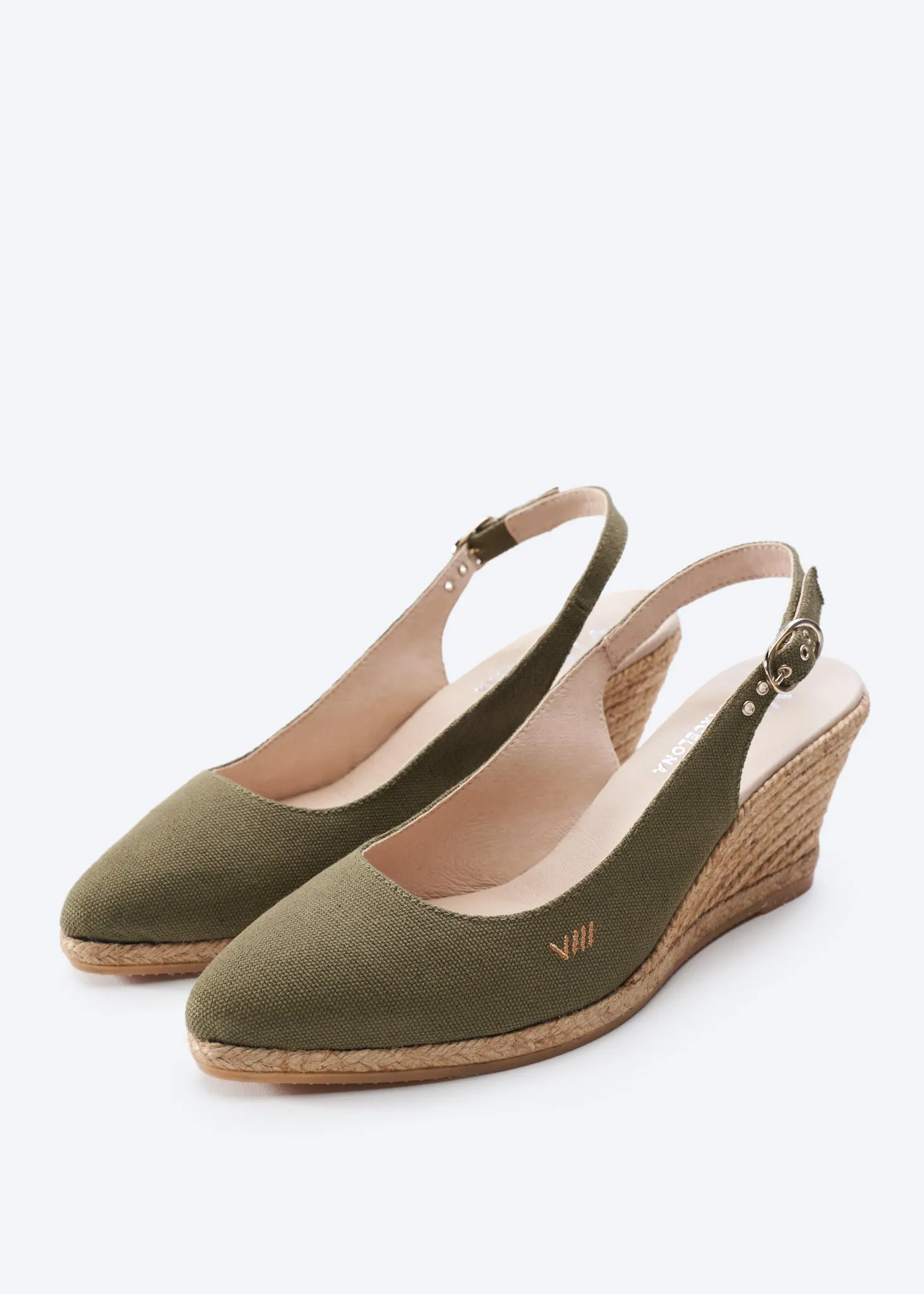 Palomera Limited Edition Canvas Espadrille Wedges by Viscata
