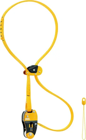 PETZL, Eject, False Adjustable Fork for Work On Plants, Yellow, One Size, Unisex-Adult