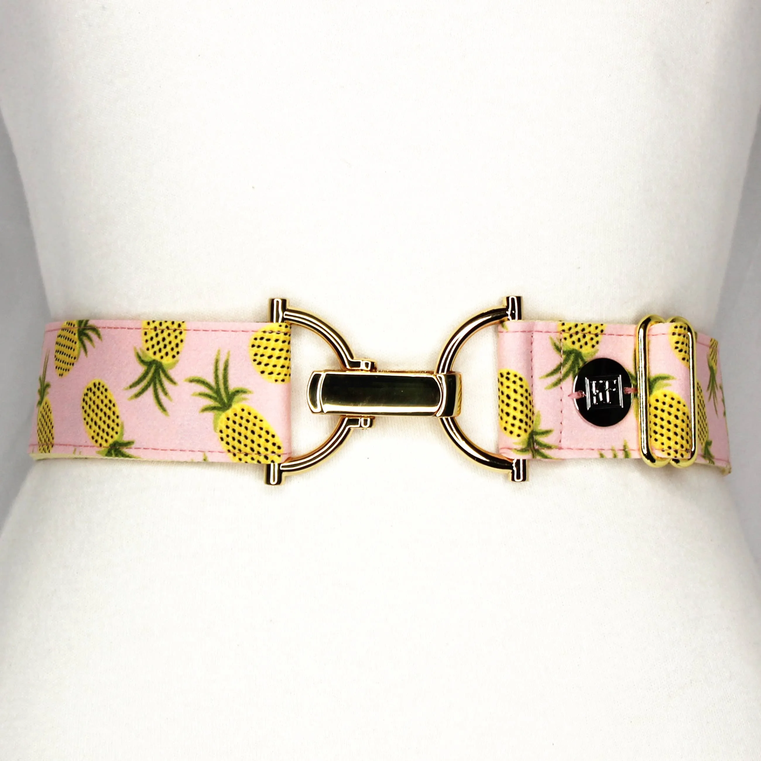 Pineapples - Pink-adjustable belt-one size fits most