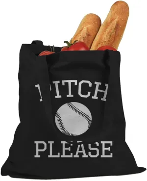 Pitch Please Cotton Canvas Tote Bag