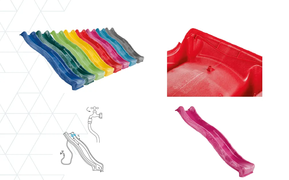 Plastic 2.2m Turquoise Slide (SEPTEMBER PREORDER)
