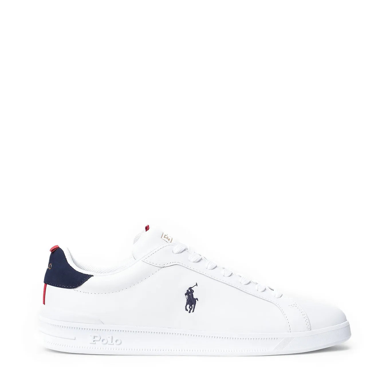 Polo Ralph Lauren Heritage Court II Leather Trainer White / Navy / Red