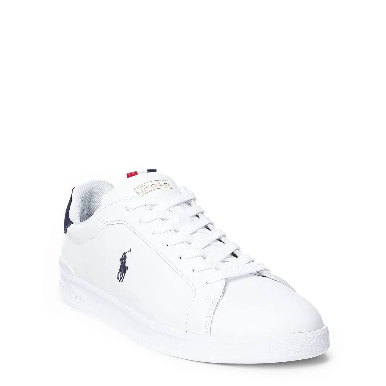 Polo Ralph Lauren Heritage Court II Leather Trainer White / Navy / Red
