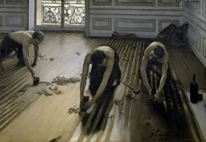Posterazzi The Floor-Scrapers 1875 Gustave Caillebotte Oil on canvas Musee d'Orsay Paris Poster Print, (8 x 10)