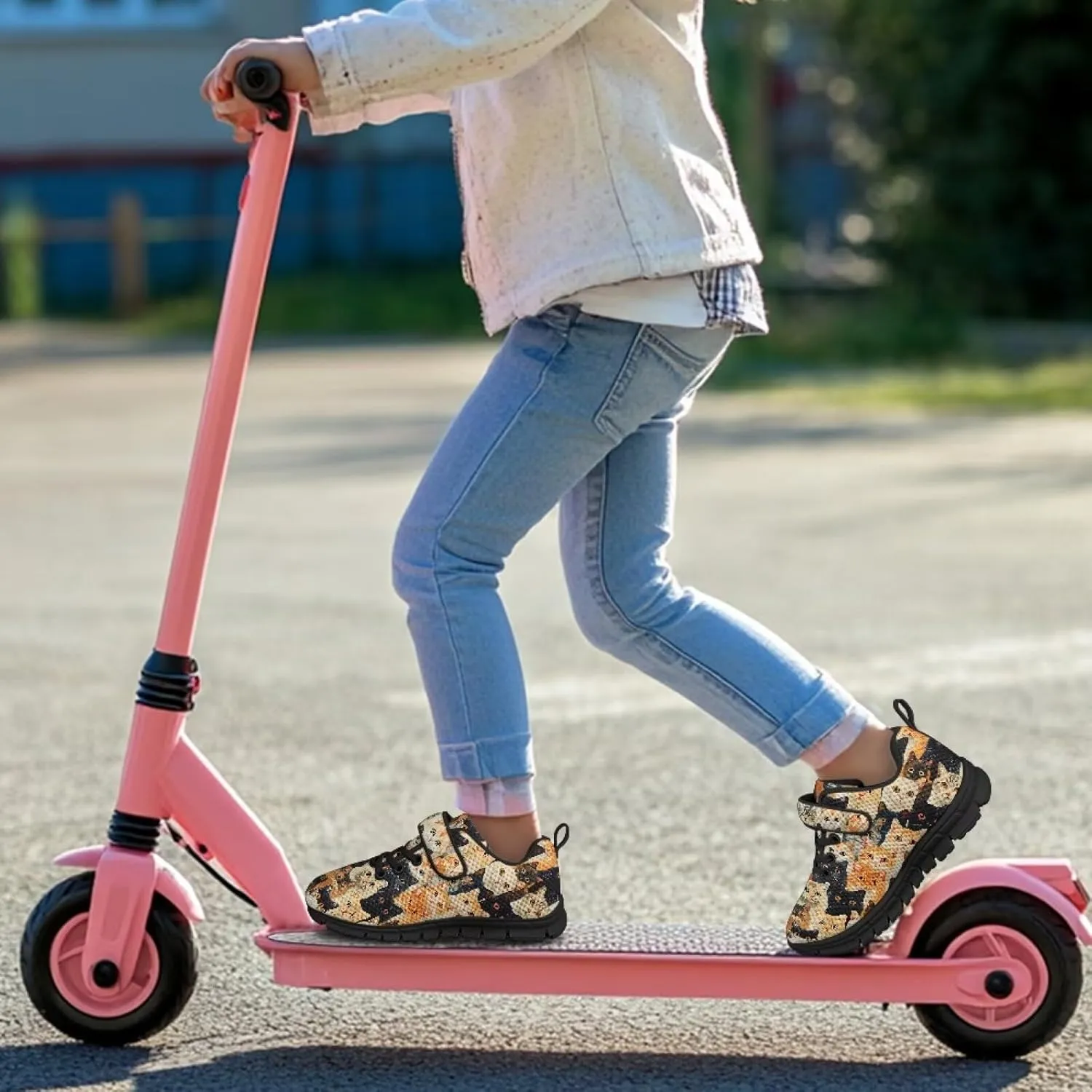 Print Shoes for Kids Boys Cute Shoes for Running Walking Slip On Shoes