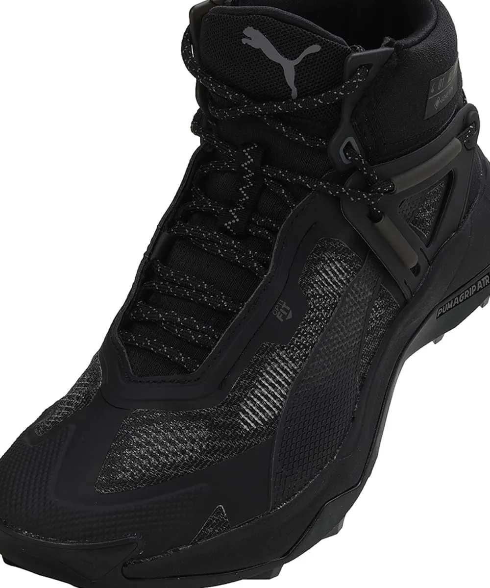 PUMA Explore Nitro Mid GTX Womens Hiking Trail Trainer Shoe Black/Grey