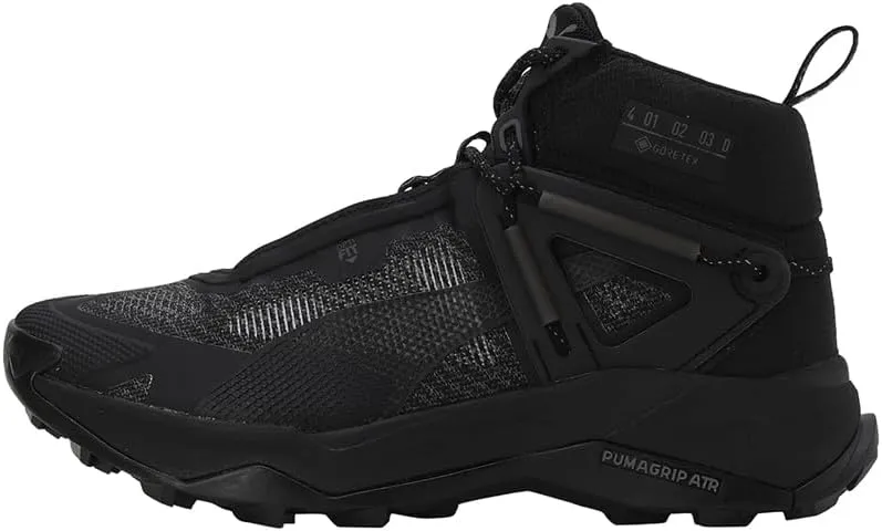PUMA Explore Nitro Mid GTX Womens Hiking Trail Trainer Shoe Black/Grey