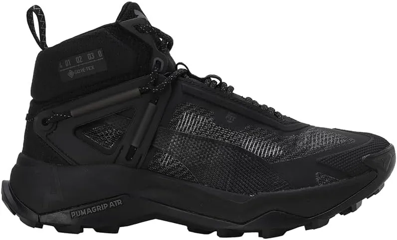 PUMA Explore Nitro Mid GTX Womens Hiking Trail Trainer Shoe Black/Grey