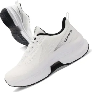 QUINMOK Womens Walking Shoes Non-Slip Tennis Sneakers Mesh Athletic Running Shoes