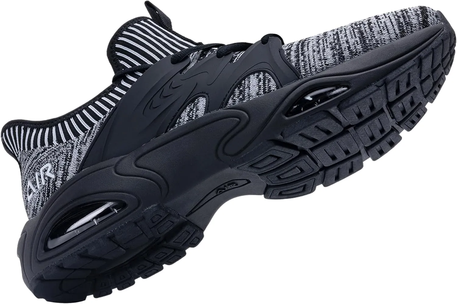 Quseek Men's Slip On Athletic Shoes Running Walking Comfortable Tennis Gym Fashion Sneakers Breathable Non Slip Workout Cross Training Shoe US Size 8-13