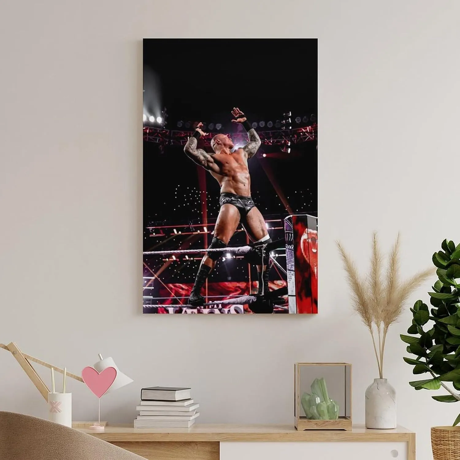 Randy Orton Wrestler Wrestler Snake Canvas Poster (20) Artworks Picture Print Poster Wall Art Painting Canvas Decor Home Posters Decorative 24x36inch(60x90cm)