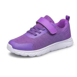 Raoendis Kids Shoes Girls Sneakers Slip on Athletic Shoes Purple Little Kid Size 12.5