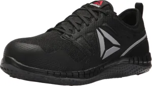Reebok Men's Rb4250 Zprint Safety Steel Toe Athletic Work Shoe Navy Red and Grey