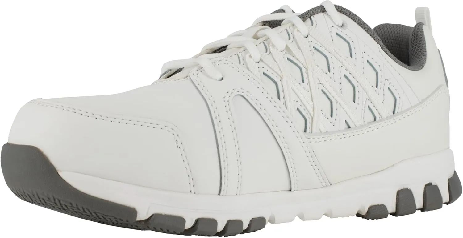 Reebok Men's Rb4443 Sublite Athletic Work Steel Toe Shoe White Safety