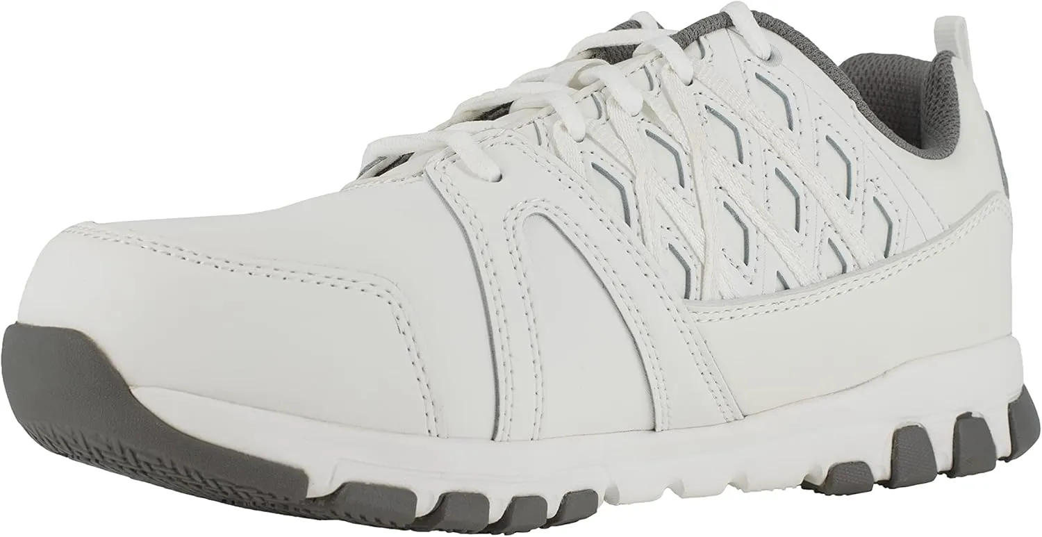 Reebok Men's Rb4443 Sublite Athletic Work Steel Toe Shoe White Safety