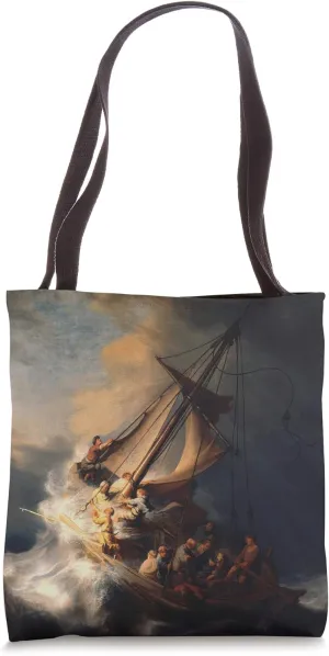 Rembrandt Christ in the Storm on the Lake of Galilee Tote Bag