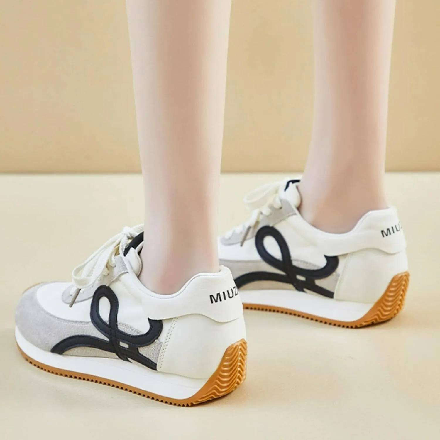 Retro Slide-On Chunky Platform Sneakers Women Y2K Aesthetic 2.2" Height Increase Casual Outfit Cute Walking Shoes