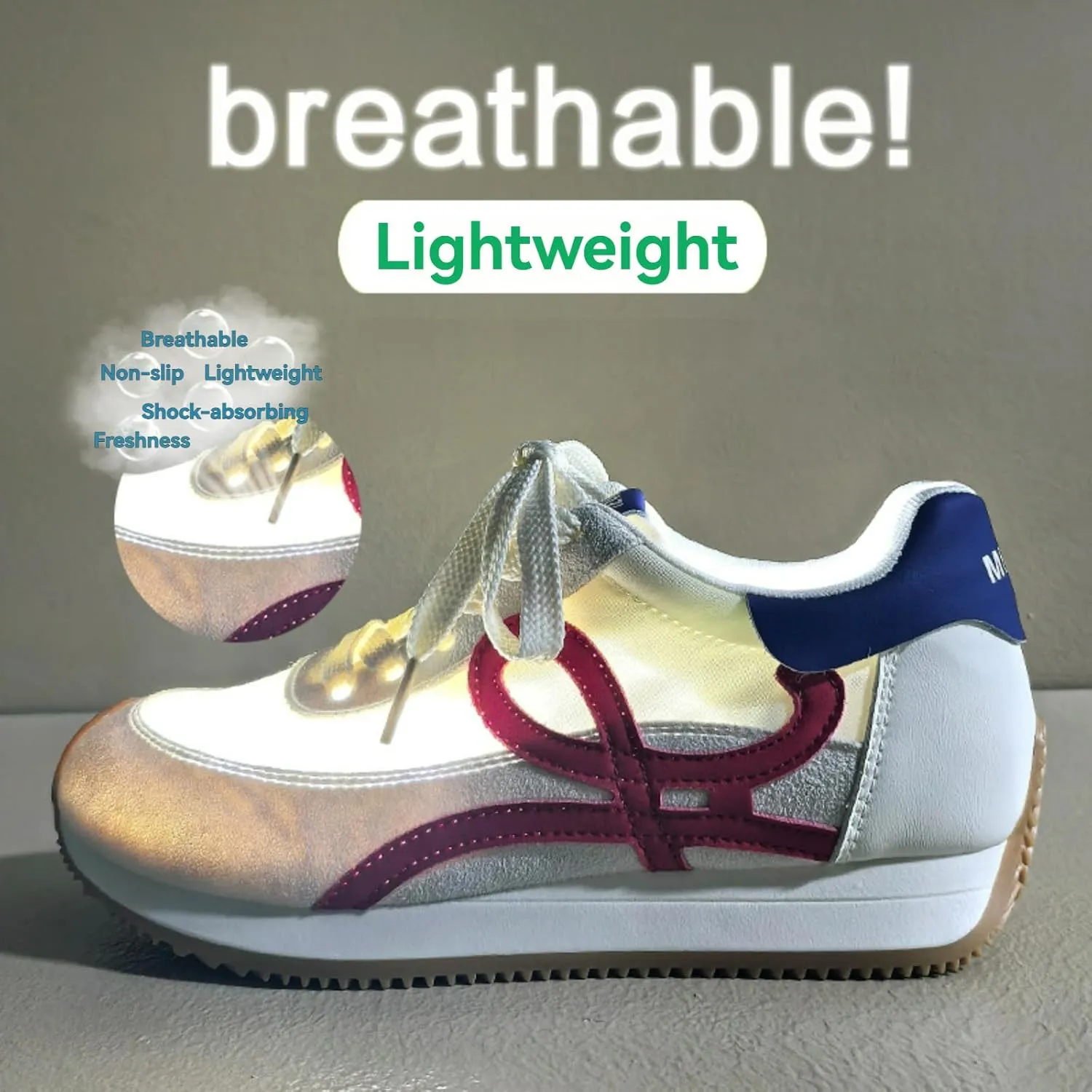Retro Slide-On Chunky Platform Sneakers Women Y2K Aesthetic 2.2" Height Increase Casual Outfit Cute Walking Shoes