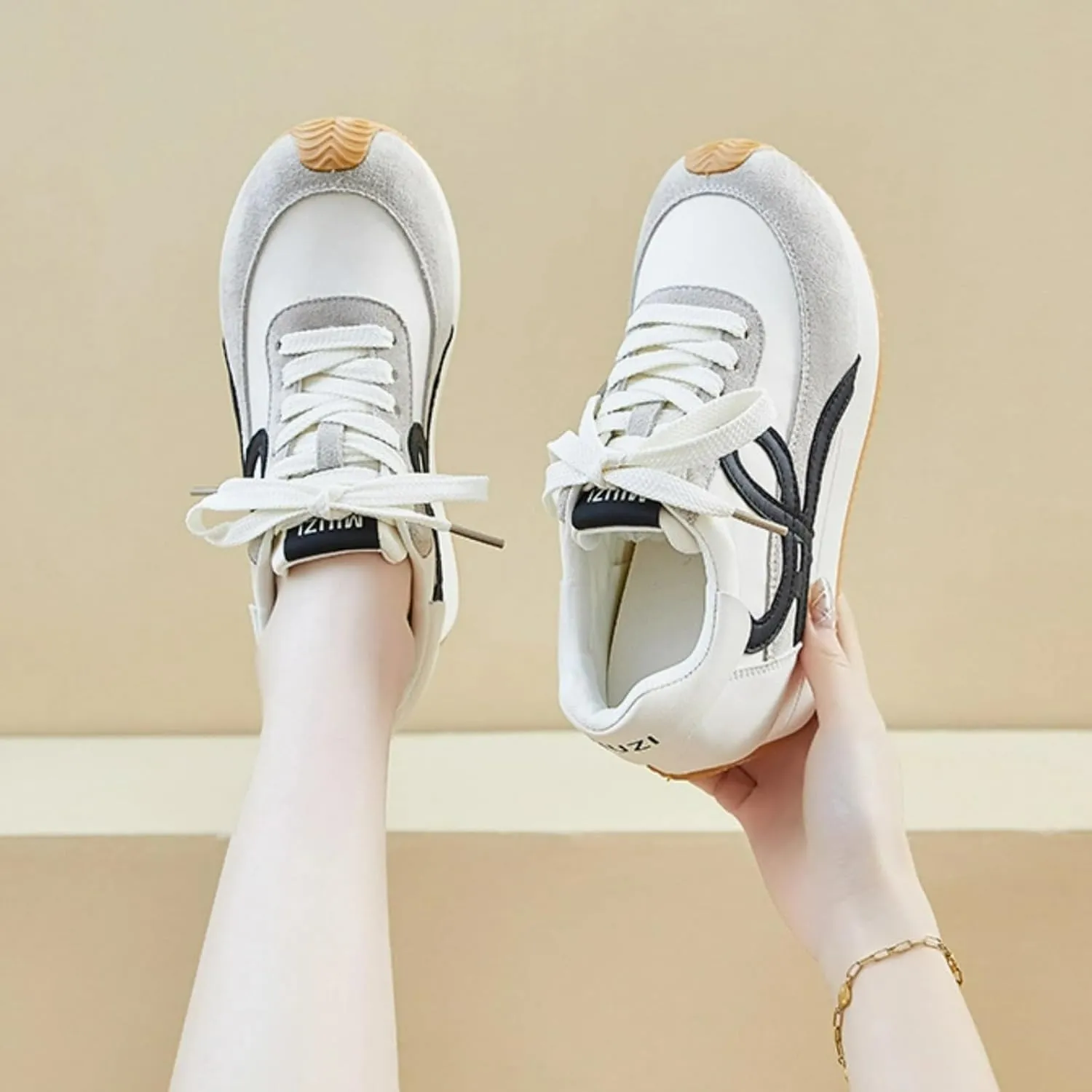 Retro Slide-On Chunky Platform Sneakers Women Y2K Aesthetic 2.2" Height Increase Casual Outfit Cute Walking Shoes