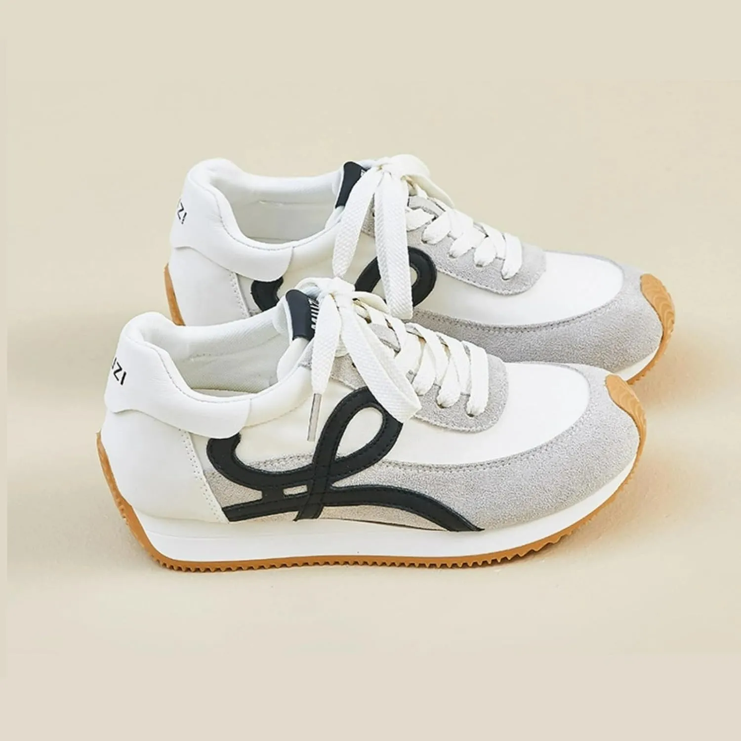 Retro Slide-On Chunky Platform Sneakers Women Y2K Aesthetic 2.2" Height Increase Casual Outfit Cute Walking Shoes