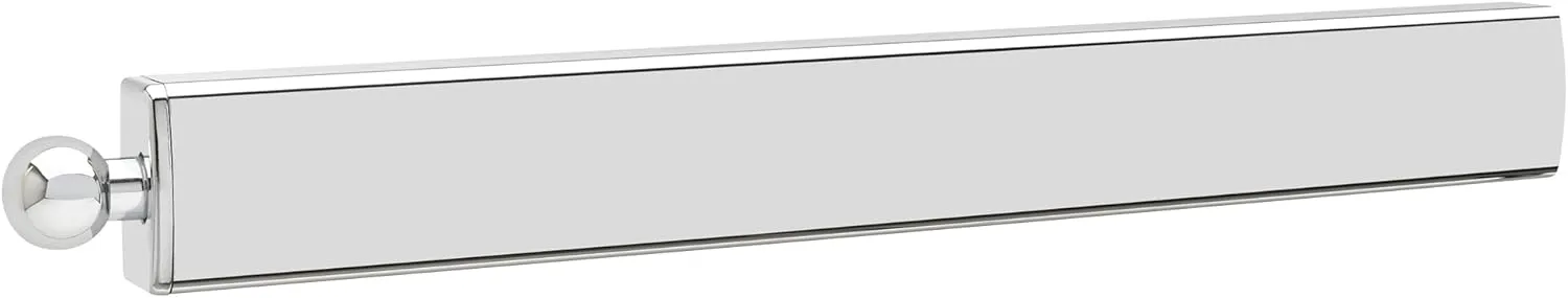 Rev-A-Shelf 14" Pull Out Valet Rod for Closet Organization, Extendable Sliding Clothes Storage Hanging Rack w/Mounting Hardware, Chrome, CVLSL-14-CR-1