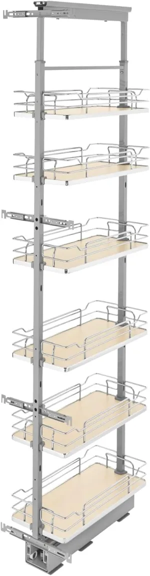 REV-A-SHELF Adjustable Solid Surface Pantry System for Tall Pantry Cabinets