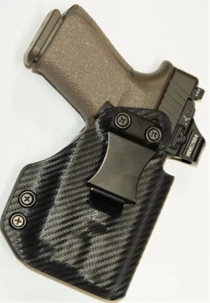REVKEL Custom Kydex Molded IWB Holster Compatible with Sig Sauer P365XL with Crimson Trace LG-422. Black Right Hand Draw. Hand Crafted in The USA.