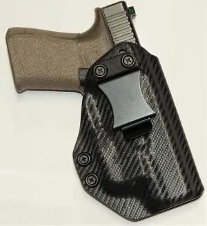 REVKEL Custom Kydex Molded IWB Holster for Smith & Wesson M&P Shield 9/40 w/Crimson Trace LaserGuard Pro (LL-801) Black Right Hand Draw. Hand Crafted in Texas, USA.