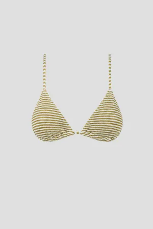 Rhythm Cove Stripe Slide Tri Top - Olive