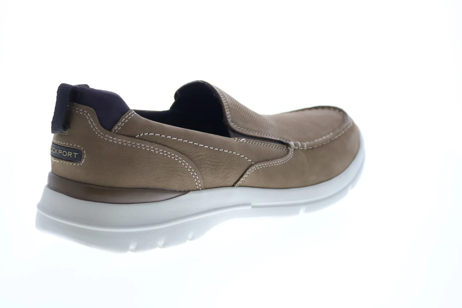Rockport City Edge Slip On CH2008 Mens Gray Nubuck Loafers Casual Shoes