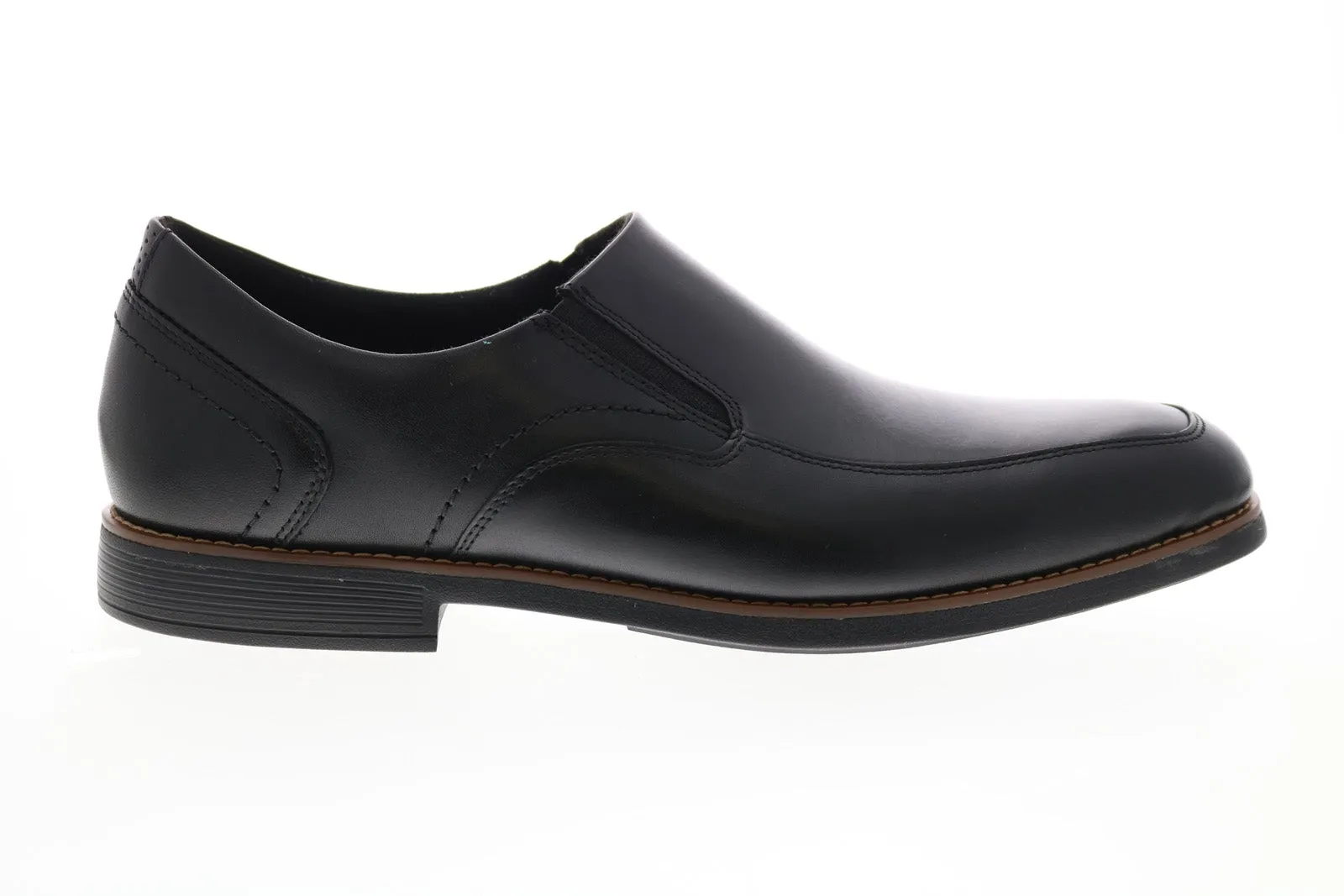 Rockport Slayter Slip On CH4020 Mens Black Leather Loafers Casual Shoes