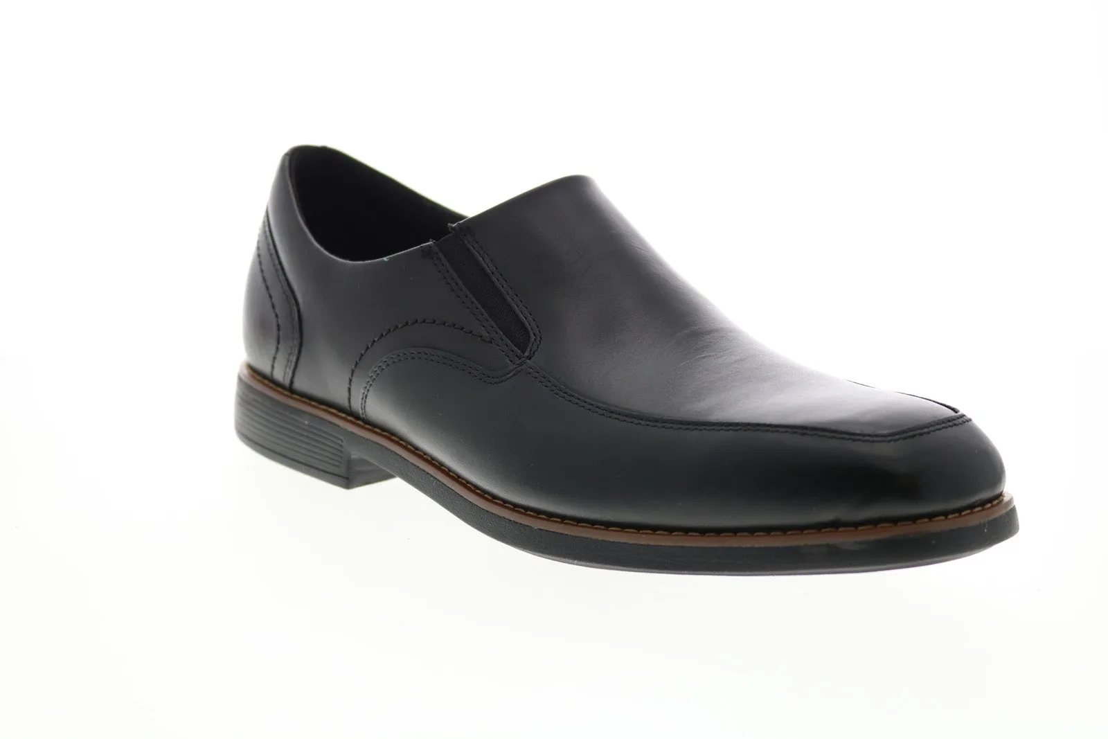 Rockport Slayter Slip On CH4020 Mens Black Leather Loafers Casual Shoes