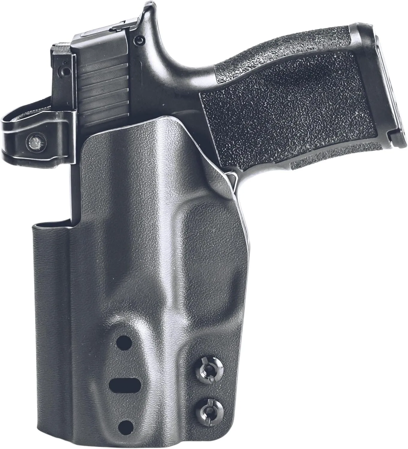 Rounded Tuckable Holster - IWB, Inside Waistband Concealed Carry, American Made, Concealment Express, Black Kydex, Optics Ready, Fits: