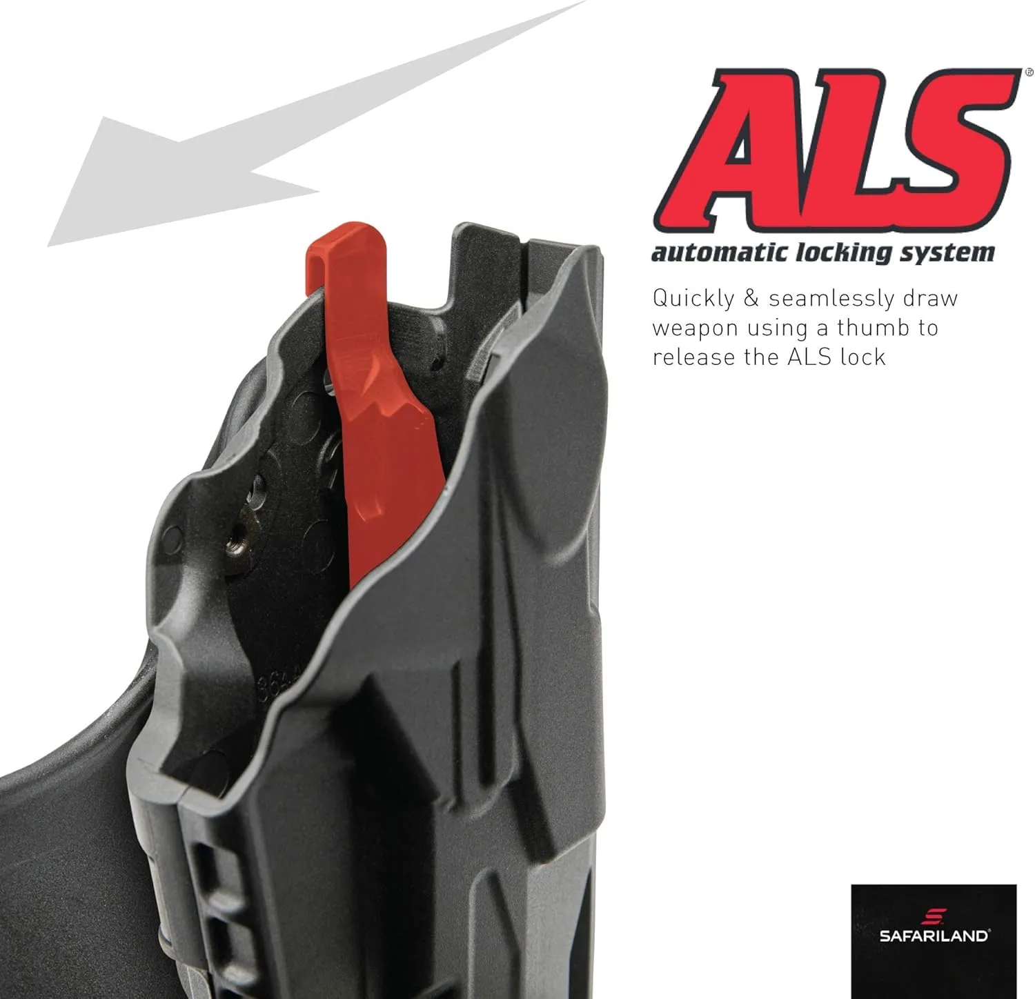 Safariland 7376RDS Hi-Ride Belt Loop Holster, Red Dot Sight Compatible