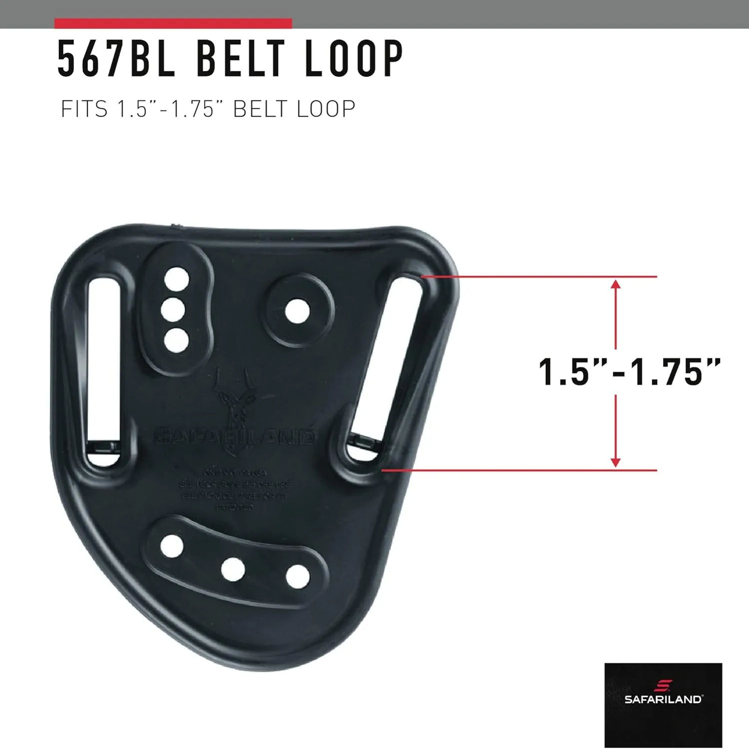 Safariland 7376RDS Hi-Ride Belt Loop Holster, Red Dot Sight Compatible