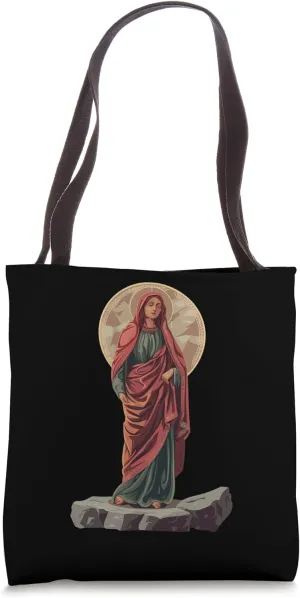 Saint Philomena On A Stone Slab Tote Bag