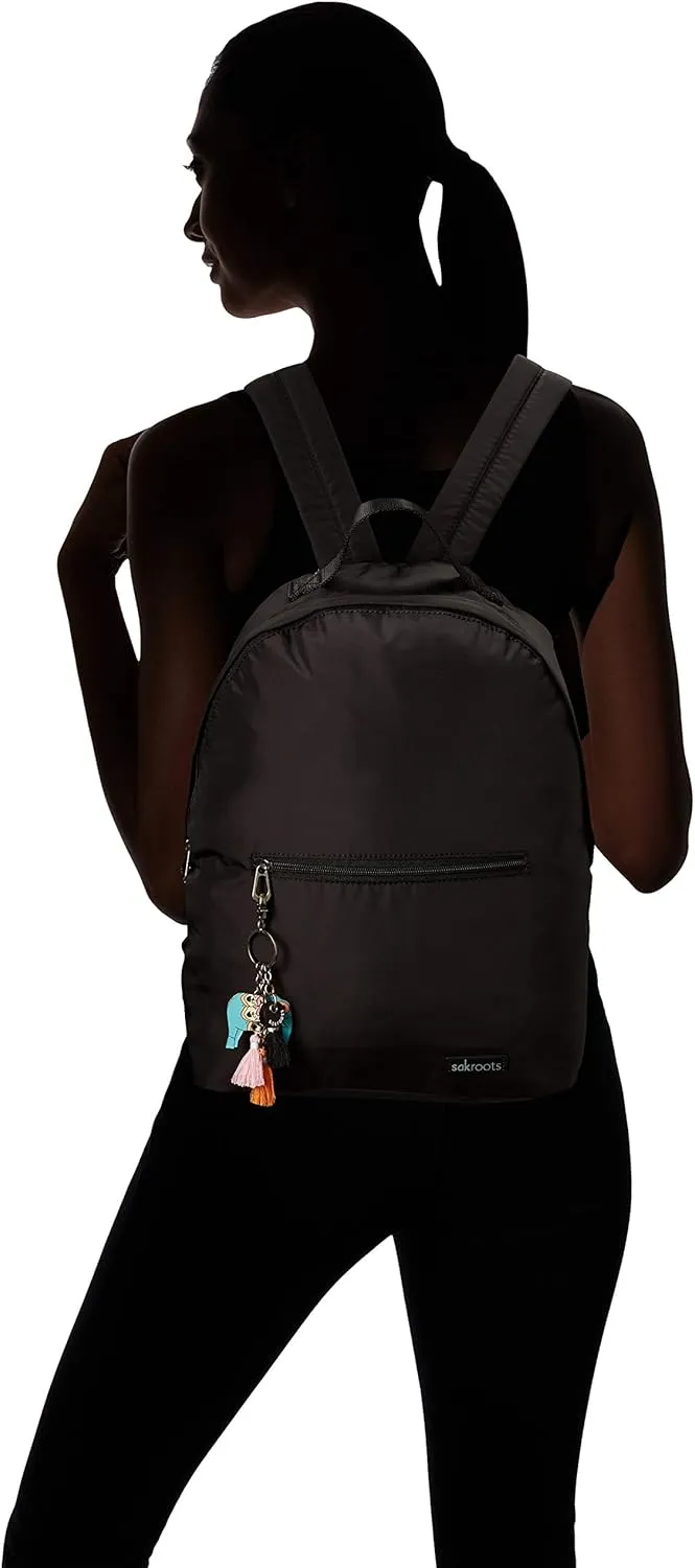 Sakroots Women's Windemere, Black Nylon