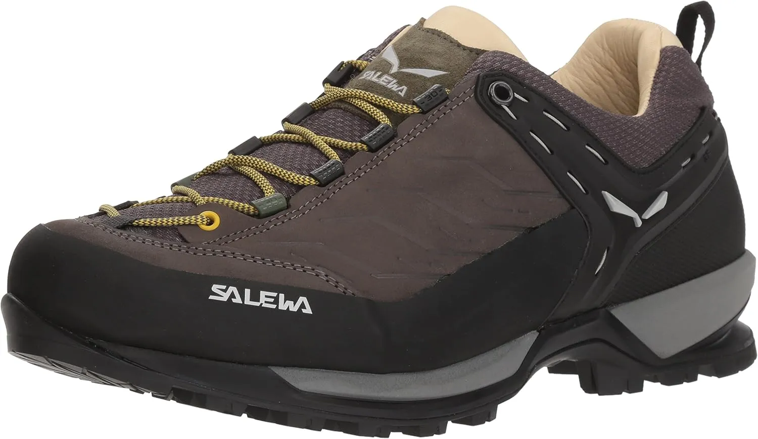 Salewa Mens MS Mountain Trainer Leder High Rise Hiking Shoes, Brown (Walnut/Golden Palm), 8 US