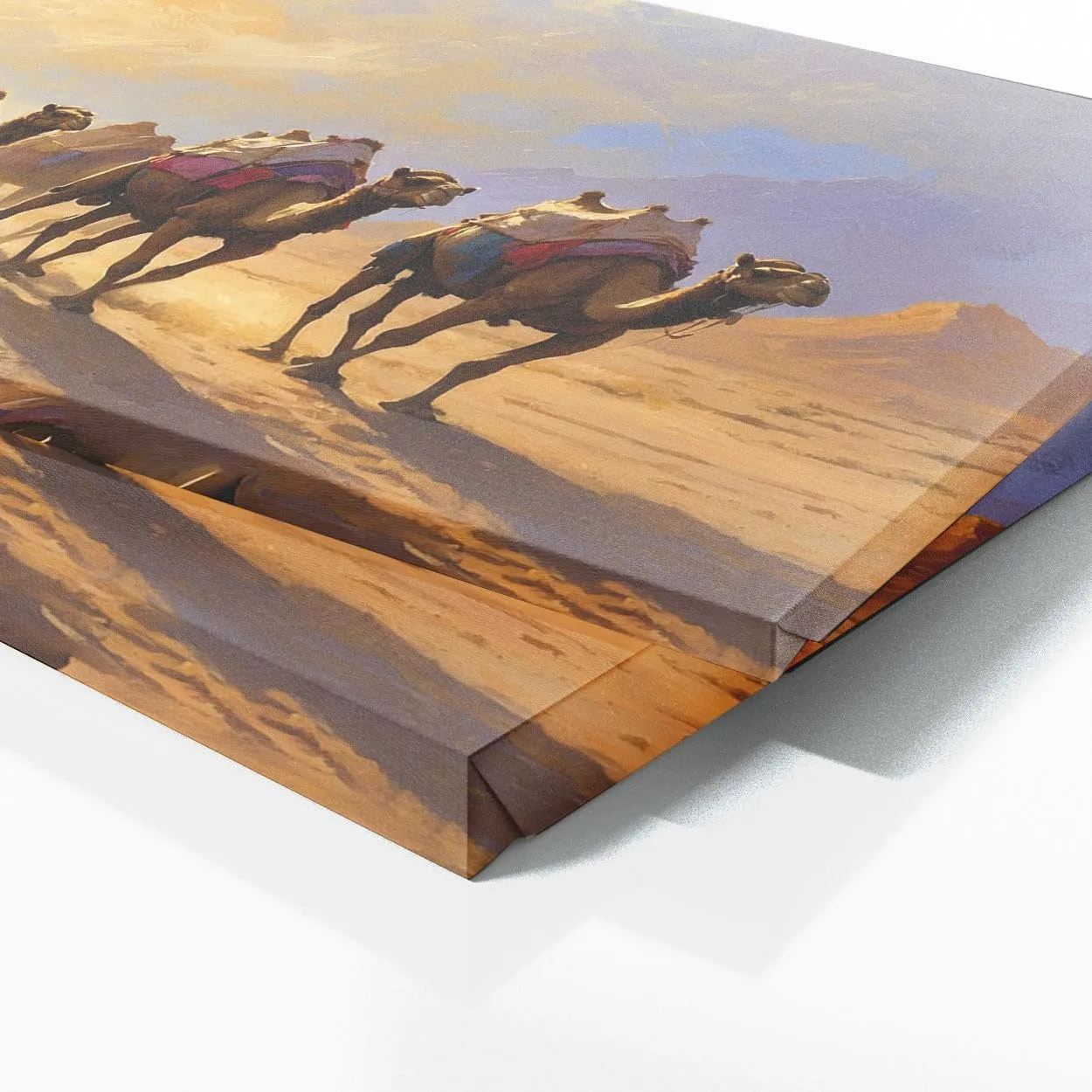 Sense Canvas Islamic Desert Caravan Journey 55 Canvas Art - Home Decor Wall Art Print Poster Painting Medium 30x12 / 1.5"
